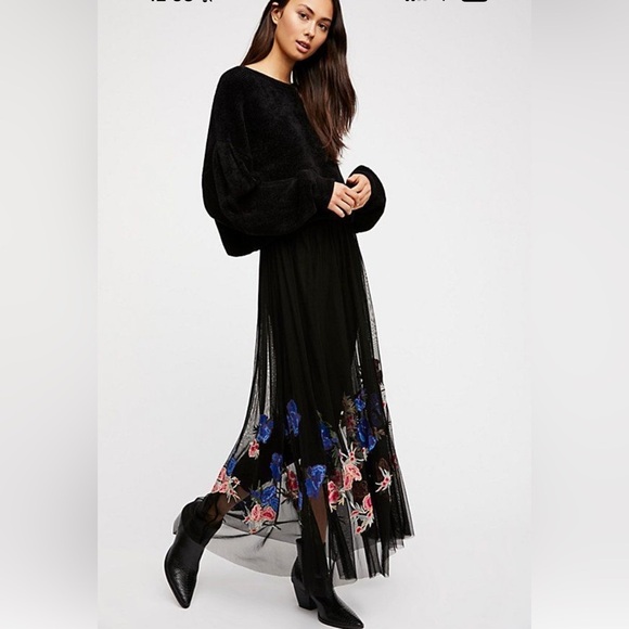 Free People Sunshine Kisses Maxi Skirt SZ M - Picture 1 of 7